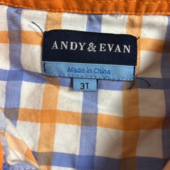 Andy & Evan Kids Button Down Long Sleeve with Embroidered Logo Pocket Size 3T - Picture 3 of 4